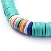 Handmade Polymer Clay Heishi Beads Stretch Bracelets BJEW-JB05087-04-2