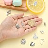 100Pcs 10 Styles Tibetan Style Alloy Pendants TIBEP-CJ0002-55-4