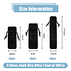 SUPERFINDINGS 15Pcs 3 Styles Rectangle Velvet Lipstick Storage Drawstring Bags ABAG-FH0001-07-2