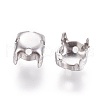 Non-Tarnish 316 Surgical Stainless Steel Sew on Prong Settings STAS-I118-05P-02-2