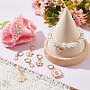 12Pcs 6 Style Alloy Enamel Sakura & Peach & Plum Blossom Charm Locking Stitch Markers HJEW-PH01645-5