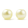 Spray Painted ABS Plastic Imitation Pearl Beads OACR-T015-05A-20-2