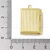 Brass Locket Pendants KK-Q019-11G-3