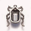 Brass Micro Pave Cubic Zirconia Pendants ZIRC-K078-04B-2