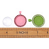 DIY Flat Round Pendant Making Kits DIY-TA0008-46-7