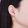 SHEGRACE 925 Sterling Silver Hoop Earrings JE670B-03-3