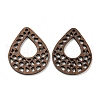Walnut Wooden Pendants FIND-B042-21G-1
