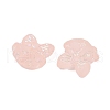 Frosted Transparent Acrylic Beads OACR-P029-18B-02-3