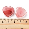 Mother's Day Gifts Heart Watermelon Stone Glass Palm Stones G-C134-06A-03-3