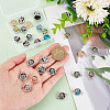  28pcs 7 colors Glass Connector Charms GLAA-PH0002-56P-3