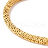 Enamel Evil Eye Charm Slider Bracelet with Round Mesh Chain for Women BJEW-C013-04G-2