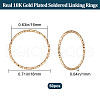 Beebeecraft 50Pcs Brass Linking Rings KK-BBC0008-26-2