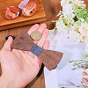 CHGCRAFT 1Pc Wood Bow Ties for Bridegroom AJEW-CA0004-59B-3
