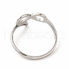 Non-Tarnish 304 Stainless Steel Hollow Out Infinity Finger Ring for Women RJEW-B027-14P-3