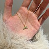 Rainbow 925 Sterling Silver Micro Pave Cubic Zirconia Pendant Necklaces for Women NJEW-F338-06G-3