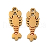 304 Stainless Steel Enamel Charms STAS-Z139-04G-03-1