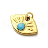 304 Stainless Steel Resin Charms STAS-E550-69G-2