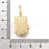 Brass Micro Pave Cubic Zirconia & Enamel Pendants KK-R222-16G-01-3