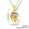 Fashionable Brass Necklace with Cubic Zirconia TB0672-2-3