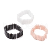 Glass Bugle Finger Rings for Women RJEW-JR00905-2
