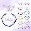 24Pcs 12 Colors Adjustable Waxed Polyester Braided Bracelet Makings AJEW-TAC00015-8