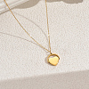 Stainless Steel Heart Pendant Necklaces for Mother's Day and Daily Wear BY0090-1