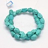 Synthetic Turquoise Cuboid Bead Strands G-M150-23-2