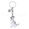 WEWAYSMILE Dog Keychain Car Keychain Pet Pendant Key-Ring Lovely Dog Key-ring Portable Metal Keychain Gift for Pet Lover Birthday Puppy Theme Party Supplies (Dalmatians) JX807A-2