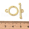 Rack Plating Brass Toggle Clasps KK-A225-06G-3