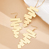 Irregular Geometry Alloy Pendant Necklace & Dangle Earring Sets FS-WG9A5A6-01-4