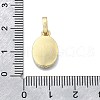 Brass Micro Pave Clear Cubic Zirconia Pendants KK-V010-16G-3