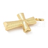 Cross Brass Big Pendants KK-M327-07D-G-2