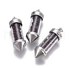 Natural Garnet Big Pointed Pendants G-E516-B02-2