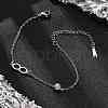 201 Stainless Steel Cable Chain Bracelets BJEW-H205-01C-P-1