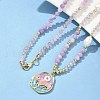Natural Amethyst Pendant Necklaces for Women NJEW-G165-01C-G-2