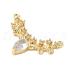Brass Micro Pave Cubic Zirconia Pendants KK-K293-51G-2