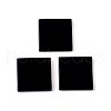 Natural Dyed & Heated Black Agate Cabochons G-O176-03D-1