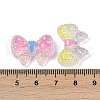 Opaque Resin Bowknot Cabochons RESI-R465-04-3
