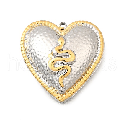 304 Stainless Steel Pendants STAS-M123-03G-PG-1