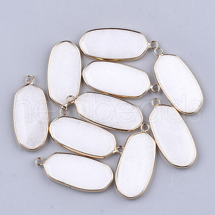 Natural White Jade Pendants G-T112-23K-1