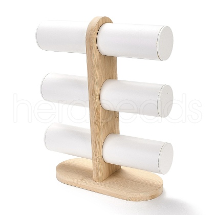 3-Tier Wood Bracelet Organizer Display Racks ODIS-B001-03-1