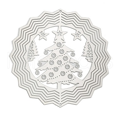 Christmas 201 Stainless Steel Laser Cut Connector Charms STAS-Z116-03P-04-1
