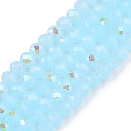 Electroplate Glass Beads Strands EGLA-A044-J3mm-L04-1