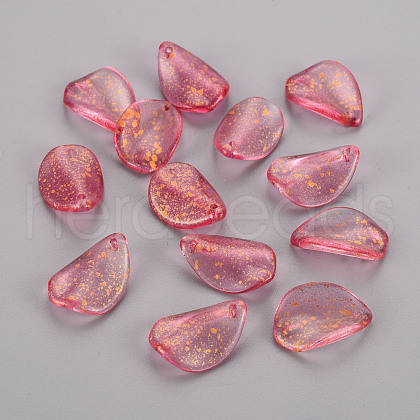 Transparent Spray Painted Glass Pendants GLAA-T016-38-C02-1