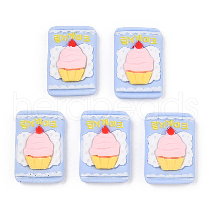 Opaque Resin Imitation Food Cabochons CRES-YWC0002-01E-1
