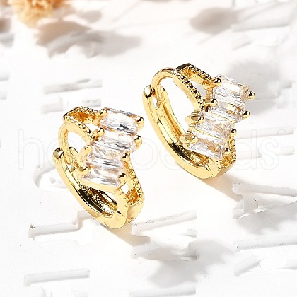 Brass Hoop Earrings EJEW-S256-03C-G-1