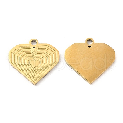 Ion Plating(IP) 316L Surgical Stainless Steel Pendants STAS-D078-27G-1