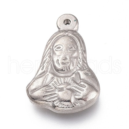 Tarnish Resistant 304 Stainless Steel Pendants STAS-H113-04B-P-1