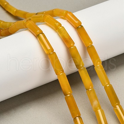 Dyed Natural Agate Beads Strands G-G203-01G-1