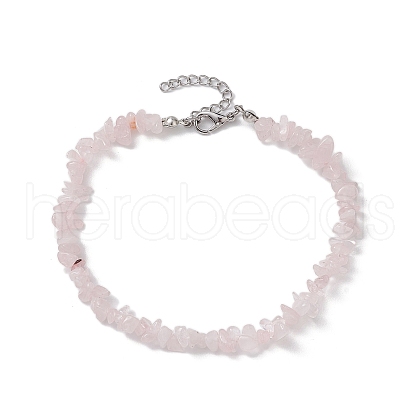 Natural Gemstone Beads Anklets AJEW-AN00583-10-1